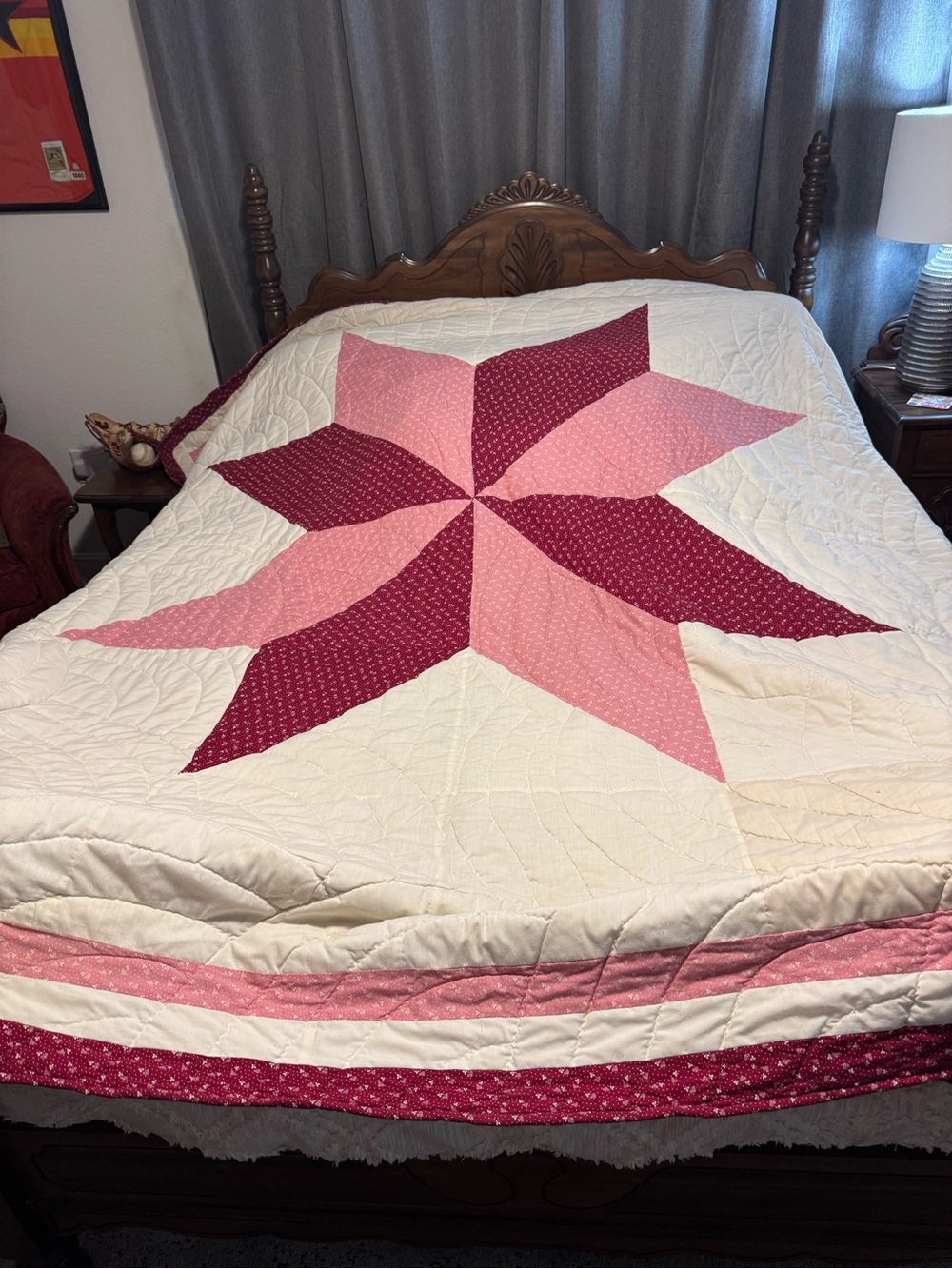 Handmade patchwork quilt